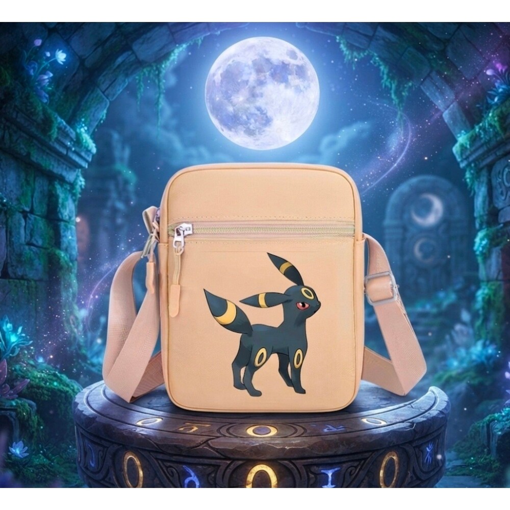 Pokémon Umbreon Tan Crossbody Bag - Eeveelution Anime Shoulder Bag